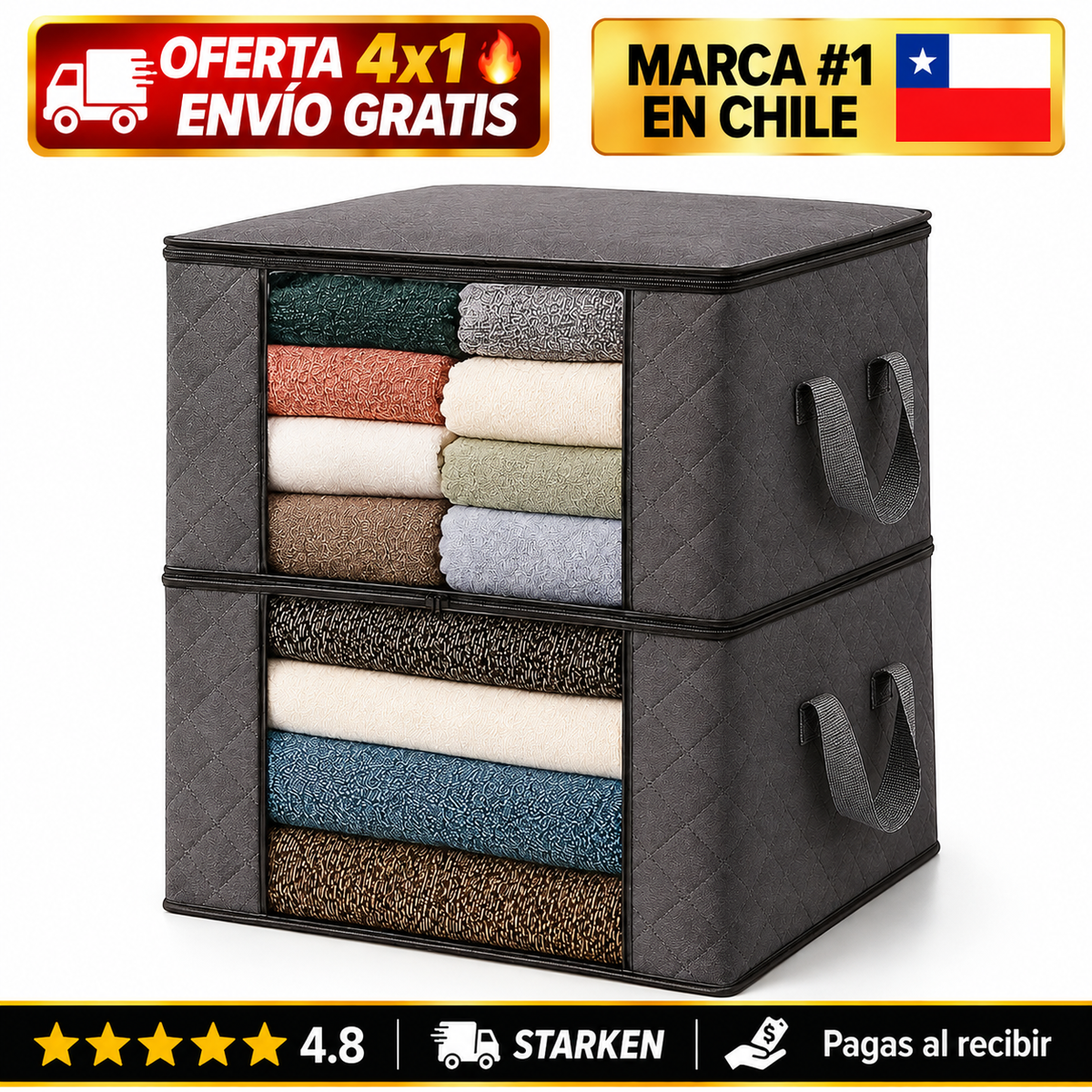 Caja Organizadora Ropa 4X1  – ¡Despídete del Desorden!