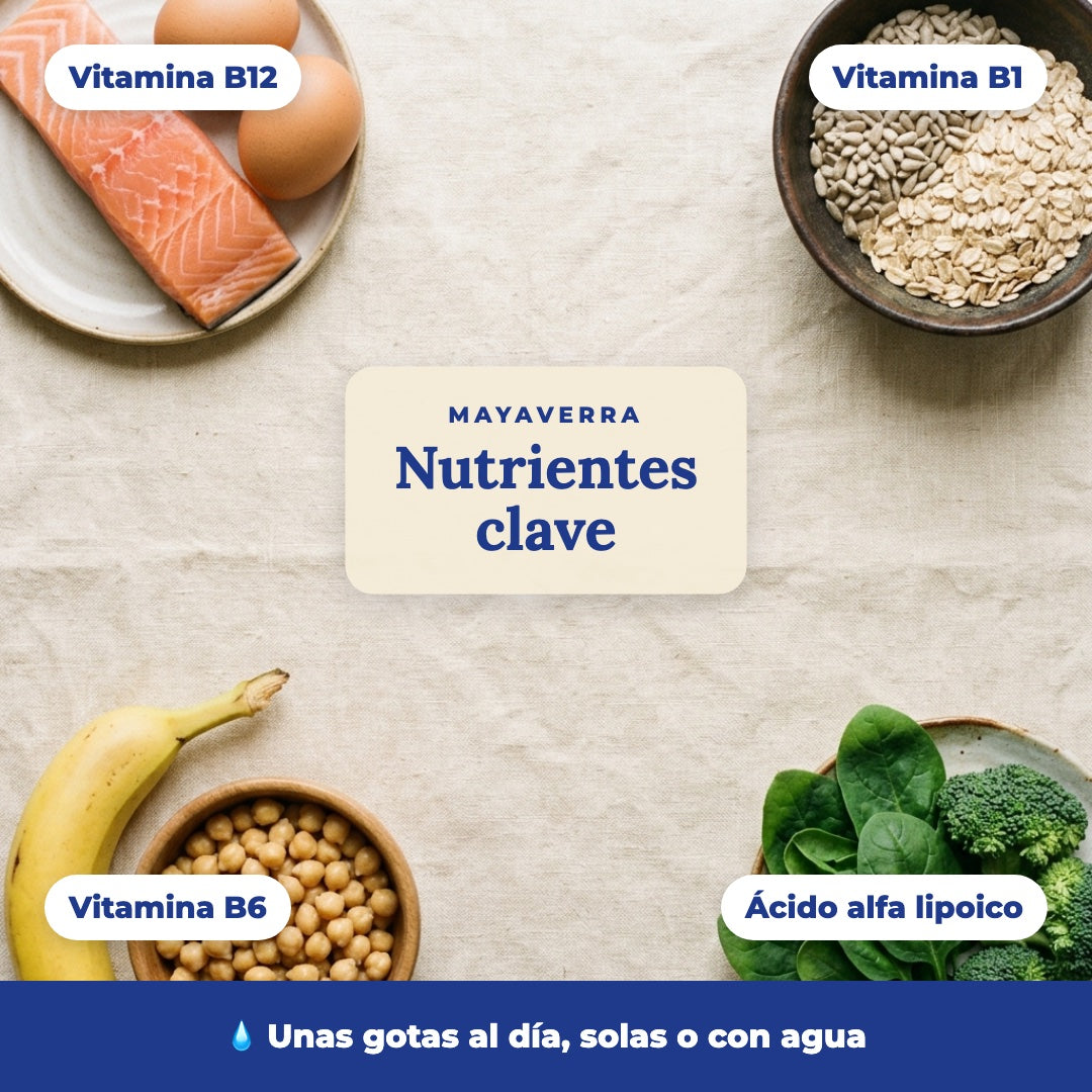 Pies sin Hormigueo MAYAVERRA - nutrientes clave